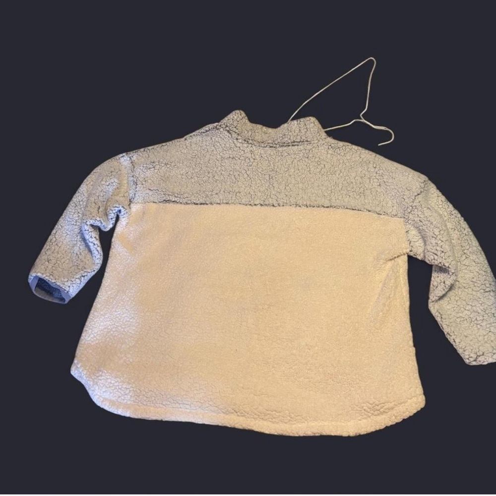 Maurices Women’s  Sherpa Hoodie - Gray and White - Picture 5 of 5